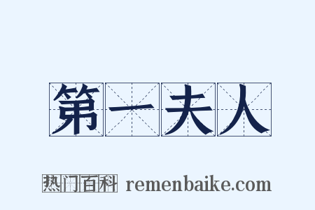 第一夫人是什么意思的图片